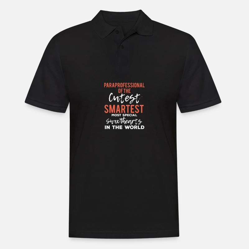 Paraprofessional der Liebsten paraprofessional Vin - Männer Poloshirt - Schwarz