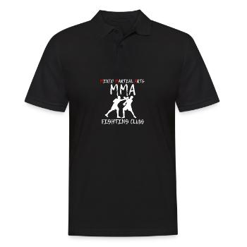MMA Kämpfe Funny Zitat gemischter Kampfkünstler Kä - Männer Poloshirt - Schwarz - Vorne - Kai (181cm)