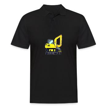 IM 2 et creusez-le Grabger enfants 2 ans 2ème jour - Polo Homme - noir - Devant - Kai (181cm)