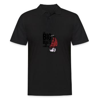 J’aime les gros bateaux et je ne peux pas faire de ret vintage - Polo Homme - noir - Devant - Kai (181cm)