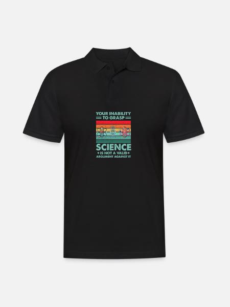 Destgiertes retro your inability to - Men's Polo Shirt - black