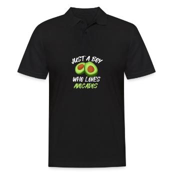 Avocado für Jungen Kinder Birnen Guac Avocados - Männer Poloshirt - Schwarz - Vorne - Kai (181cm)