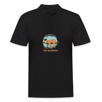 Tout ce que vous pouvez faire une citation amusante peut - Polo Homme - noir - Devant - Kai (181cm)