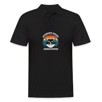 Autonomic sensory meridian response ASMR -Th - Men's Polo Shirt - black - Front - Kai (181cm)
