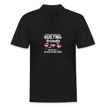 Quilters - étaient plus que de simples amis de la courtepointe Flamingo - Polo Homme - noir - Devant - Kai (181cm)