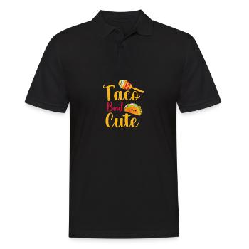 Taco Cat- Teenage Boy Girl Taco ta - Men's Polo Shirt - black - Front - Kai (181cm)