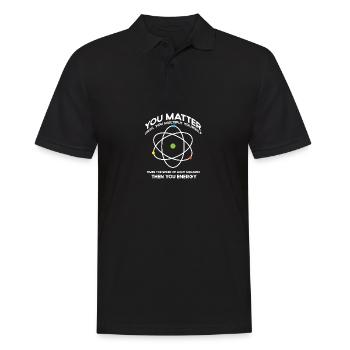 Nerdy you-matter then you energy e_mc_2 natural science - Polo Homme - noir - Devant - Kai (181cm)