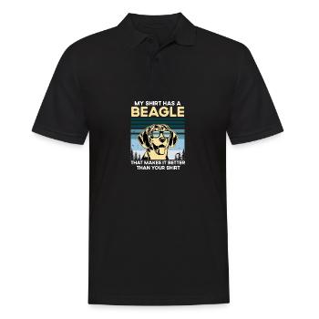 Beagle Whisperer Dog Lovers Puppy Owner Paw - Polo Homme - noir - Devant - Kai (181cm)