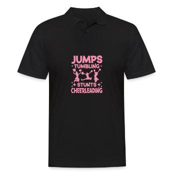 Sauts d’assaut cascades cheerleading - Polo Homme - noir - Devant - Kai (181cm)