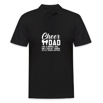 Cheer dad like a normal dad only cooler - Men's Polo Shirt - black - Front - Kai (181cm)