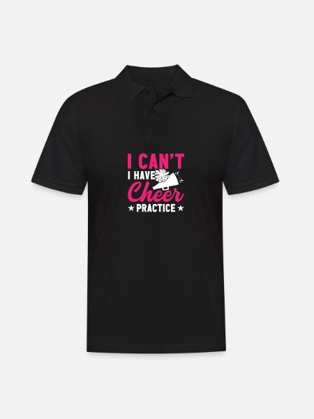 I can't have cheering practice - Men's Polo Shirt - black