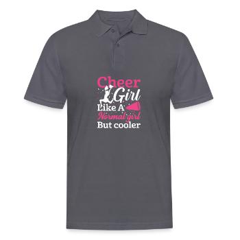 Jubelmädchen wie ein normales Mädchen, aber cooler - Männer Poloshirt - Anthrazit - Vorne - Nico (186cm)