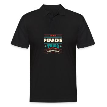 C’est un nom de famille Perkins Thing correspondant à la famille F - Polo Homme - noir - Devant - Kai (181cm)