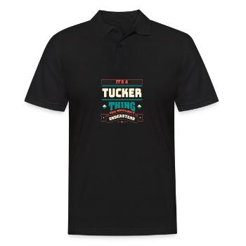Its a Tucker Thing Nachname passend zur Familie Fa - Männer Poloshirt - Schwarz - Vorne - Kai (181cm)