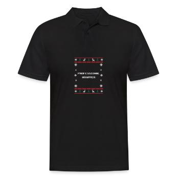 Professionelle Wrapper Weihnachten Wortspiel Weihn - Männer Poloshirt - Schwarz - Vorne - Kai (181cm)