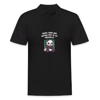 Being tired, part of my personality funny sarka - Men's Polo Shirt - black - Front - Kai (181cm)