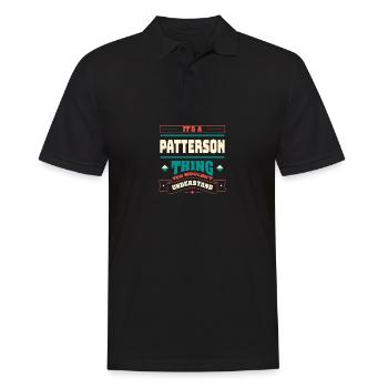 C’est une chose Patterson, le nom de famille pour le F - Polo Homme - noir - Devant - Kai (181cm)