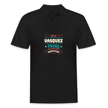 It's a Vasquez thing that corresponds to surname, - Men's Polo Shirt - black - Front - Kai (181cm)