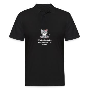 I do not like to say that we have a lot of - Men's Polo Shirt - black - Front - Kai (181cm)