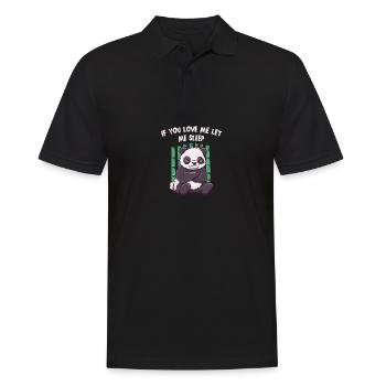 Wenn du mich liebst, lass mich lustige Paare Humor - Männer Poloshirt - Schwarz - Vorne - Kai (181cm)