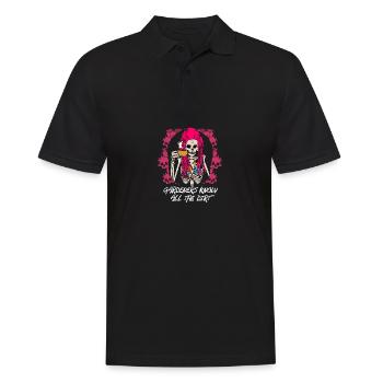 Les jardiniers connaissent tout le sale drôle sar - Polo Homme - noir - Devant - Kai (181cm)