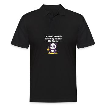 I've bored people into making them introvert - Men's Polo Shirt - black - Front - Kai (181cm)