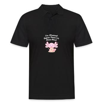 Ich bin gestresst, bevor Stress introvertiert nerd - Männer Poloshirt - Schwarz - Vorne - Kai (181cm)