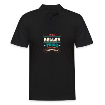 C’est un truc Kelley, le nom de famille de la famille - Polo Homme - noir - Devant - Kai (181cm)