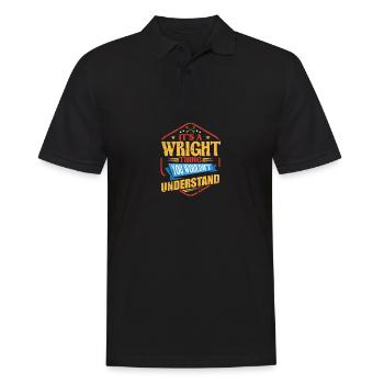 Es ist ein Wright -Ding lustiger Nachname Humor Fa - Männer Poloshirt - Schwarz - Vorne - Kai (181cm)