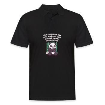 Les secrets sont en sécurité avec moi. J’ai n - Polo Homme - noir - Devant - Kai (181cm)