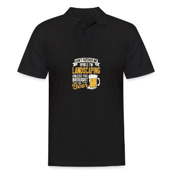 Don't disturb me while I'm beer loversla - Men's Polo Shirt - black - Front - Kai (181cm)