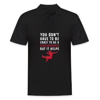 Tänzerin - Männer Poloshirt - Schwarz - Vorne - Kai (181cm)