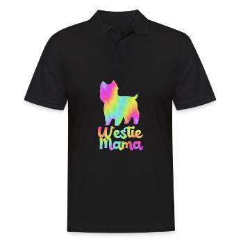 West Highland Terrier - Männer Poloshirt - Schwarz - Vorne - Kai (181cm)