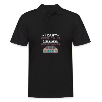 Citation amusante pour la première fois Hausbesi - Polo Homme - noir - Devant - Kai (181cm)