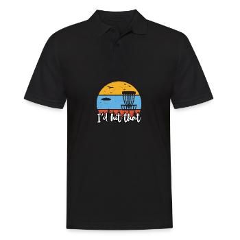 Lustiges Zitat Ich habe diesen Discgolf, Discgolfs - Männer Poloshirt - Schwarz - Vorne - Kai (181cm)