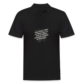 Je n’ai pas besoin d’attendre 2022 pour motiver Z - Polo Homme - noir - Devant - Kai (181cm)