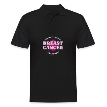 Ehemann des Brustkrebs Überlebenden Vintage Awaren - Männer Poloshirt - Schwarz - Vorne - Kai (181cm)