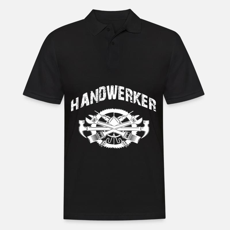 Handwerker - Männer Poloshirt - Schwarz