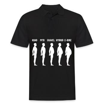 Évolution E-Biker - Polo Homme - noir - Devant - Kai (181cm)
