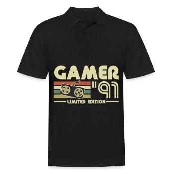 Gamer - Polo Homme - noir - Devant - Kai (181cm)