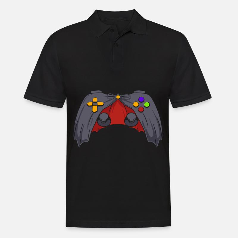 Halloween Dracula Gaming Controller - Männer Poloshirt - Schwarz