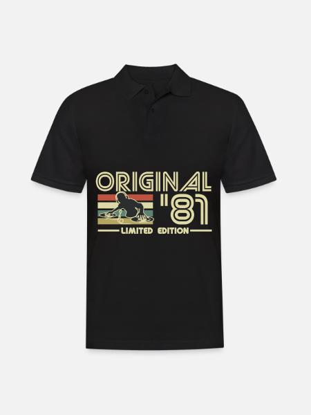 1981 - Men's Polo Shirt - black