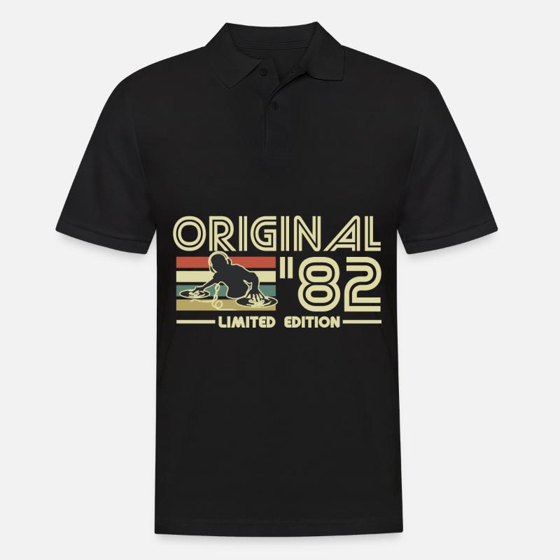 1982 - Männer Poloshirt - Schwarz