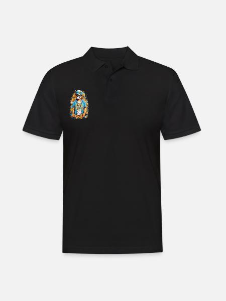 Sugar Skull - Men's Polo Shirt - black
