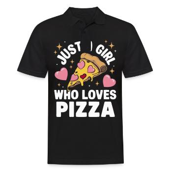 Pizza Italie Restauration rapide - Polo Homme - noir - Devant - Kai (181cm)
