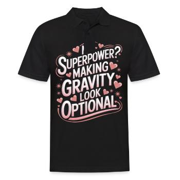 Turnen Turner Gymnastik - Männer Poloshirt - Schwarz - Vorne - Kai (181cm)