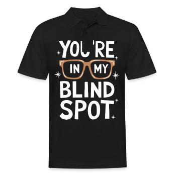 Blinde Blindheit Sehbehinderte Menschen - Männer Poloshirt - Schwarz - Vorne - Kai (181cm)