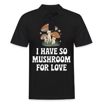 Mushroom Mushrooms Funghi Mushroom - Men's Polo Shirt - black - Front - Kai (181cm)