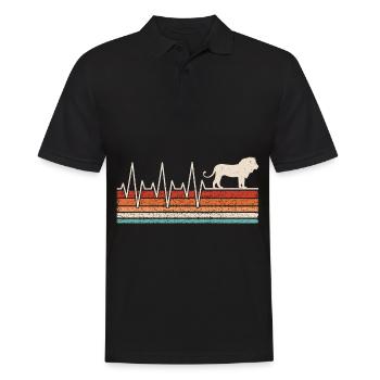 Leo Heartbeat - Men's Polo Shirt - black - Front - Kai (181cm)