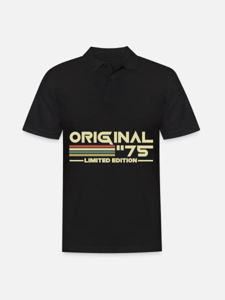 1975 - Men's Polo Shirt - black